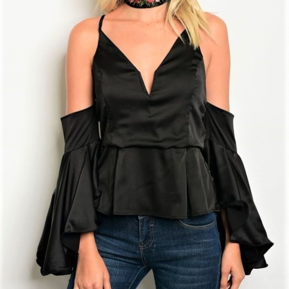 Black Off the Shoulder Top